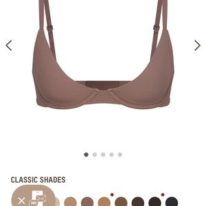 Skims fits everybody plunge bra in umber